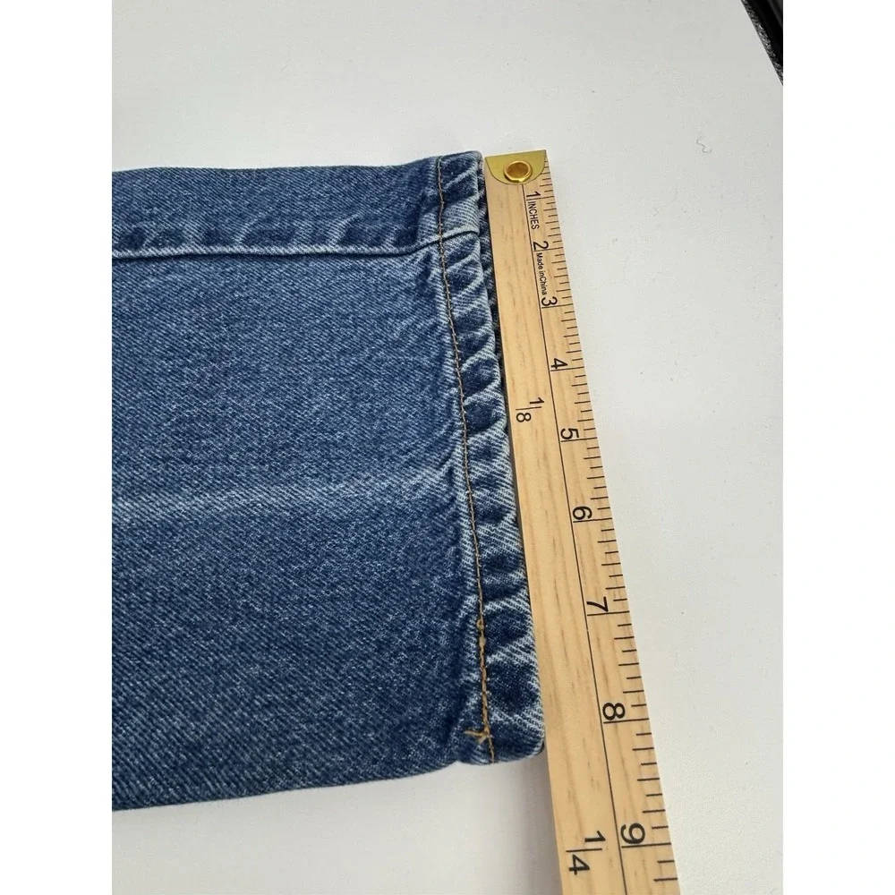 Vtg 1999 Levis 505 Regular Fit Jeans 36x36 Dark Wash Rinse Denim Mexico Y2K 90s